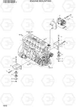 1010 ENGINE MOUNTING 110/130/160DF-7, Hyundai