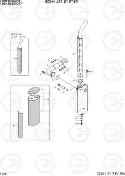 1030 EXHAUST SYSTEM 110/130/160DF-7, Hyundai