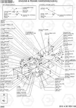 2040 ENGINE & FRAME HARNESS 110/130/160DF-7, Hyundai