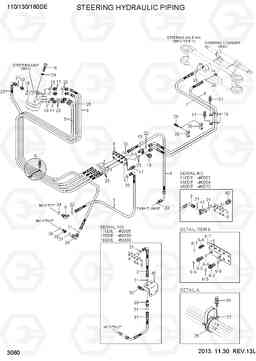 3060 STEERING HYDRAULIC PIPING 110/130/160DF-7, Hyundai