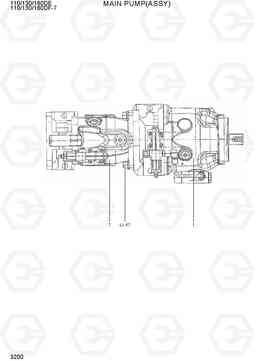 3200 MAIN PUMP(ASSY) 110/130/160DF-7, Hyundai