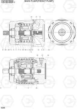 3230 MAIN PUMP(FRONT PUMP)) 110/130/160DF-7, Hyundai