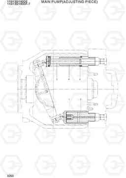 3250 MAIN PUMP(ADJUSTING PIECE) 110/130/160DF-7, Hyundai