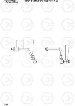 3280 MAIN PUMP(PIPING) 110/130/160DF-7, Hyundai