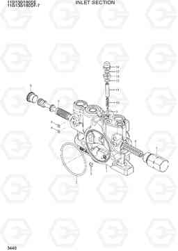 3440 INLET SECTION 110/130/160DF-7, Hyundai