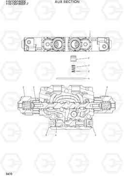 3470 AUX SECTION 110/130/160DF-7, Hyundai