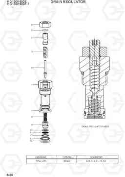 3490 DRAIN REGULATOR 110/130/160DF-7, Hyundai