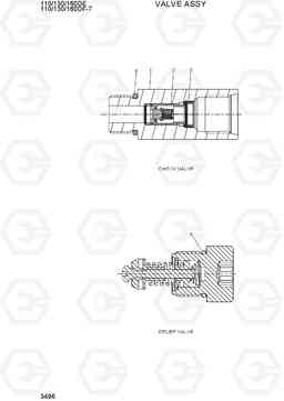 3496 VALVE ASSY 110/130/160DF-7, Hyundai