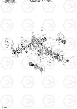 4300 DRIVE AXLE 1 (DIC) 110/130/160DF-7, Hyundai