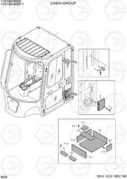 6020 CABIN GROUP 110/130/160DF-7, Hyundai