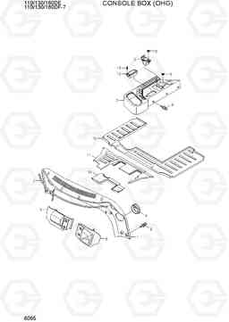 6065 CONSOLE BOX (OHG) 110/130/160DF-7, Hyundai