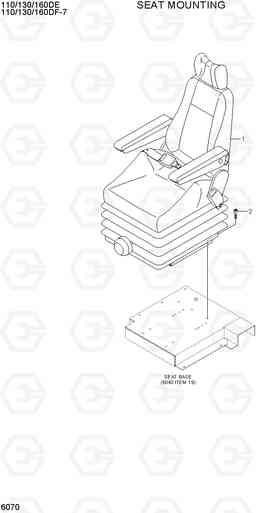 6070 SEAT MOUNTING 110/130/160DF-7, Hyundai