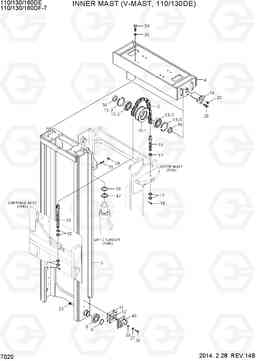 7020 INNER MAST(V-MAST, 110/130DE) 110/130/160DF-7, Hyundai