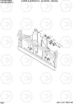 7045 CARR & B/REST(V, SLIDING, 160DE) 110/130/160DF-7, Hyundai