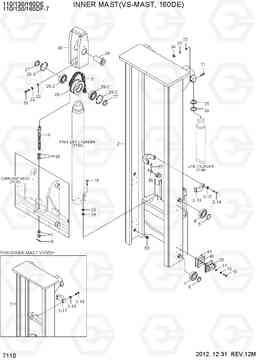 7110 INNER MAST(VS-MAST,160DE) 110/130/160DF-7, Hyundai