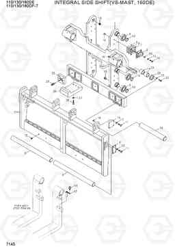 7145 INTEGRAL SIDE SHIFT(VS-MAST, 160DE) 110/130/160DF-7, Hyundai