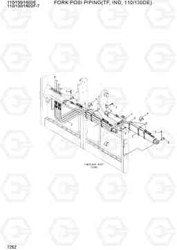 7252 FORK POSI PIPING(TF,IND,110/130DE) 110/130/160DF-7, Hyundai