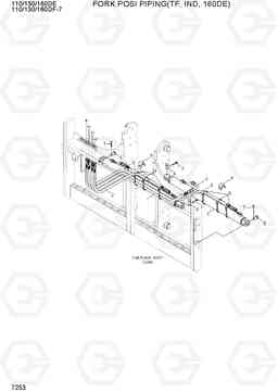 7253 FORK POSI PIPING(TF,IND,160DE) 110/130/160DF-7, Hyundai