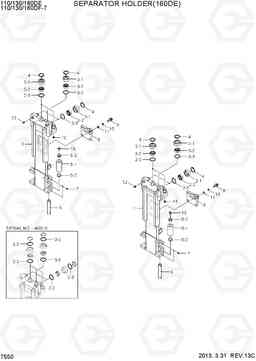 7550 SEPARATER HOLDER(160DE) 110/130/160DF-7, Hyundai