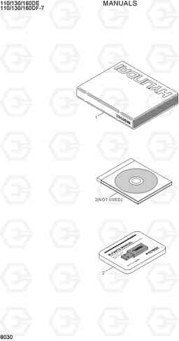8030 MANUALS 110/130/160DF-7, Hyundai