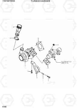 9180 TURBOCHARGER 110/130/160DF-7, Hyundai