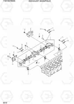 9210 EXHAUST MANIFOLD 110/130/160DF-7, Hyundai