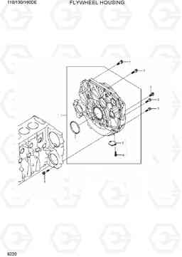 9220 FLYWHEEL HOUSING 110/130/160DF-7, Hyundai