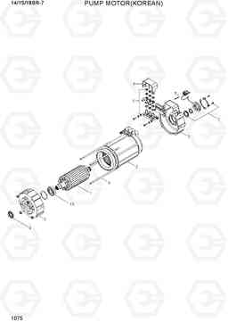 1075 PUMP MOTOR (KOREAN) 14/15/18BR-7, Hyundai