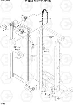 7110 MIDDLE MAST(TF-MAST) 14/15/18BR-7, Hyundai