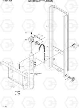 7120 INNER MAST(TF-MAST) 14/15/18BR-7, Hyundai