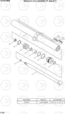 7170 REACH CYLINDER(TF-MAST) 14/15/18BR-7, Hyundai