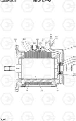 1060 DRIVE MOTOR 14/16BRJ-7, Hyundai