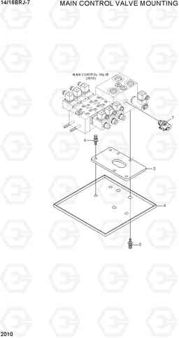 2010 MAIN CONTROL VALVE MOUNTING 14/16BRJ-7, Hyundai