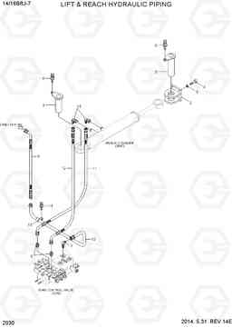 2030 LIFT & REACH HYDRAULIC PIPING 14/16BRJ-7, Hyundai