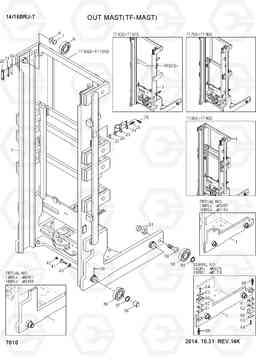 7010 OUTER MAST(TF-MAST) 14/16BRJ-7, Hyundai