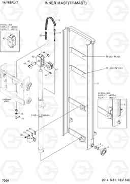 7030 INNER MAST(TF-MAST) 14/16BRJ-7, Hyundai