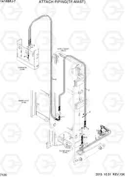 7120 ATTACH PIPING(TF-MAST) 14/16BRJ-7, Hyundai