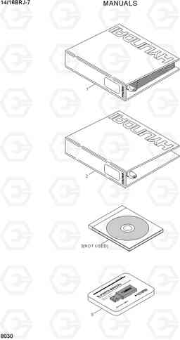 8030 MANUALS 14/16BRJ-7, Hyundai