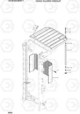 6040 HEAD GUARD GROUP 15/18/20/23BRP-7, Hyundai