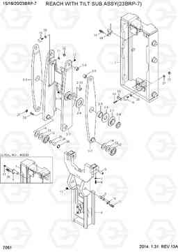 7061 REACH WITH TILT SUB ASSY (23BRP-7) 15/18/20/23BRP-7, Hyundai