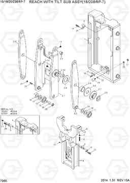 7065 REACH WITH TILT SUB ASSY (18/20BRP-7) 15/18/20/23BRP-7, Hyundai