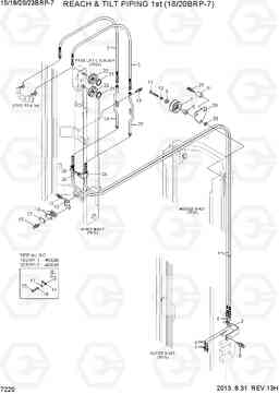 7220 REACH & TILT PIPING 1ST (18/20BRP-7) 15/18/20/23BRP-7, Hyundai