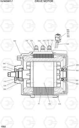 1050 DRIVE MOTOR 15/18/20BT-7, Hyundai