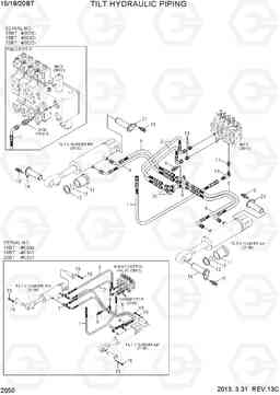 2050 TILT HYDRAULIC PIPING 15/18/20BT-7, Hyundai