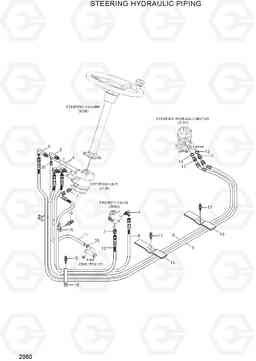 2060 STEERING HYDRAULIC PIPING 15/18/20BT-7, Hyundai