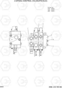 3010 2-SPOOL CONTROL VALVE(STD-OLD) 15/18/20BT-7, Hyundai