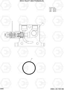 3040 MCV INLET SECTION(OLD) 15/18/20BT-7, Hyundai