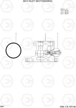 3041 MCV INLET SECTION(NEW) 15/18/20BT-7, Hyundai