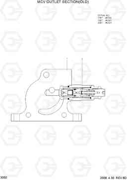 3050 MCV OUTLET SECTION(OLD) 15/18/20BT-7, Hyundai