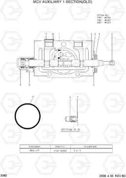 3080 MCV AUXILIARY 1 SECTION(OLD) 15/18/20BT-7, Hyundai